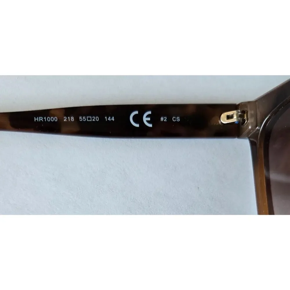 New Harper•Roe Tortoise Shell Demi Gradient Sunglasses 55-20-144 HR1000